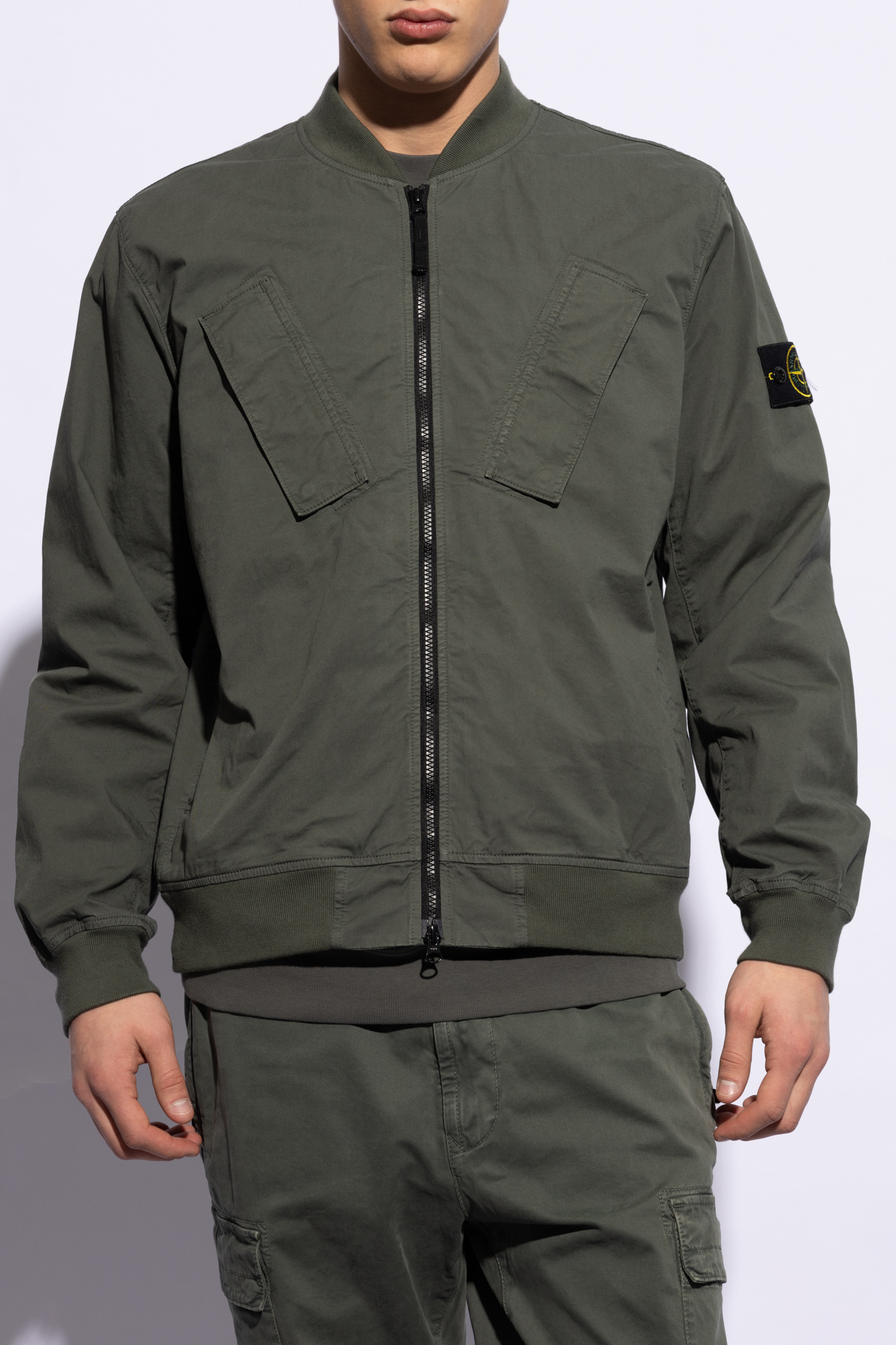 Green Bomber jacket Stone Island - Vitkac Canada